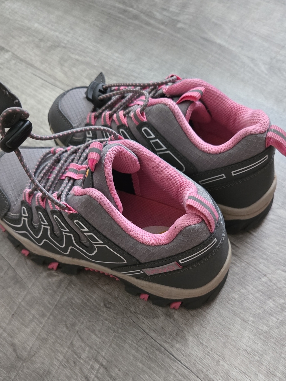 OVO Kids Gray and Pink Trail Sneakers